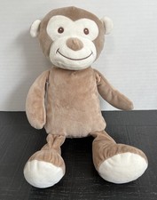 Walgreens Monkey Plush Stuffed Animal Brown Cream/White Toy 14 Embroidered Eyes