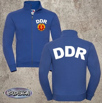 DDR Team Sweat Jacke East Germany Ostdeutschland Osten SED FDJ Ostalgie XS-3XL - Bild 1 von 2