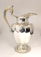 Sterling Silver Water Pitcher, 11-1/4'' High X 8-1/2'' Wide