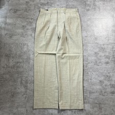 Polo Ralph Lauren 1990s Men's White Wool Dress Pants Made in Japan