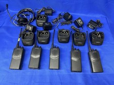 Lot of 5 Kenwood TK-3101 UHF Handheld Radios w/Antennas, chargers, 1 headset