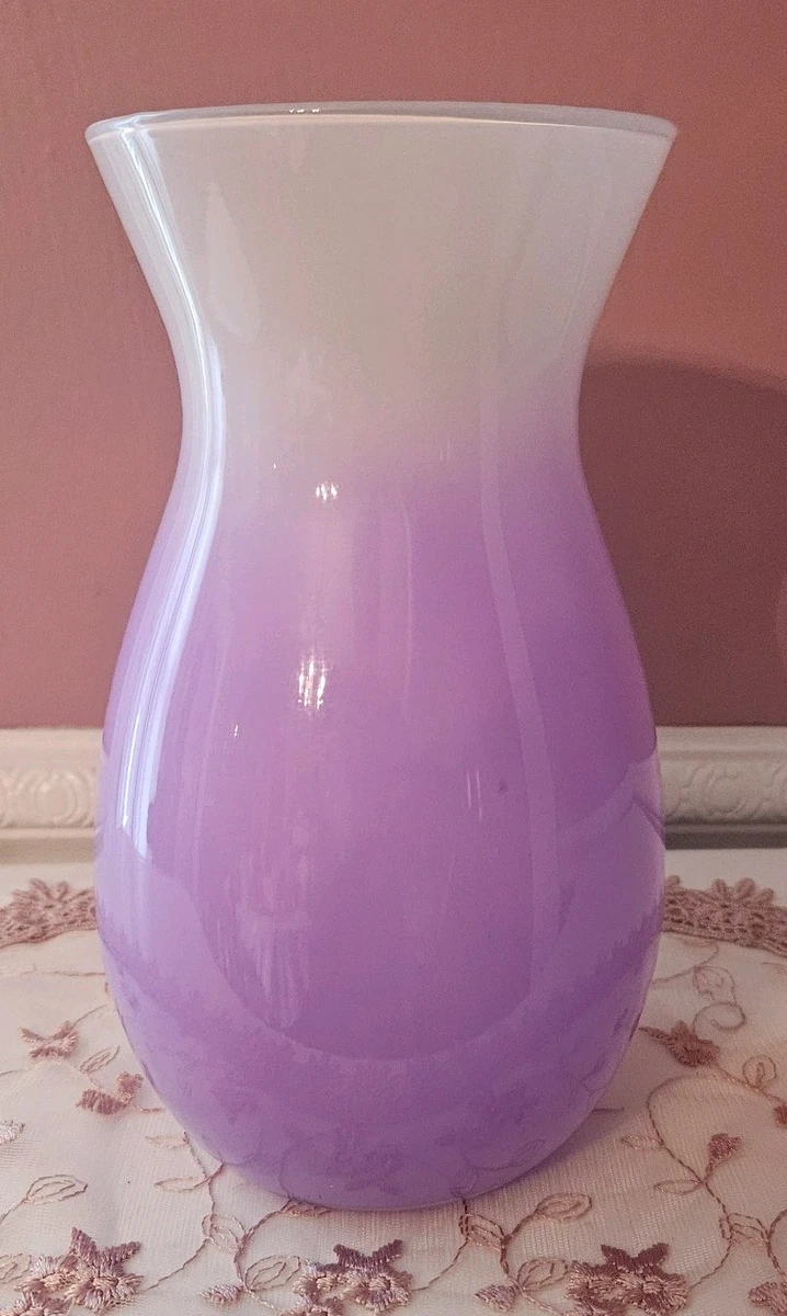 紫色玻璃花瓶花瓶| eBay