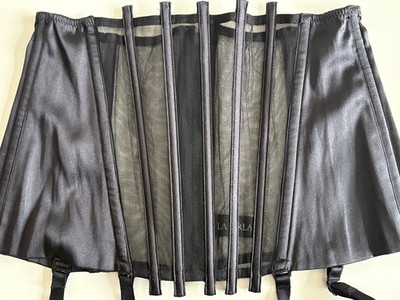 LA PERLA Strapsgürtel SEIDE NP 315  ''Graphique'' Made in ITALY S Strumpfhalter