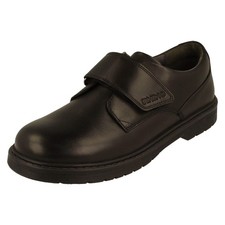 Image of Boys Startrite Rhino Leather Smart School Shoes With Removable Insole - Glint