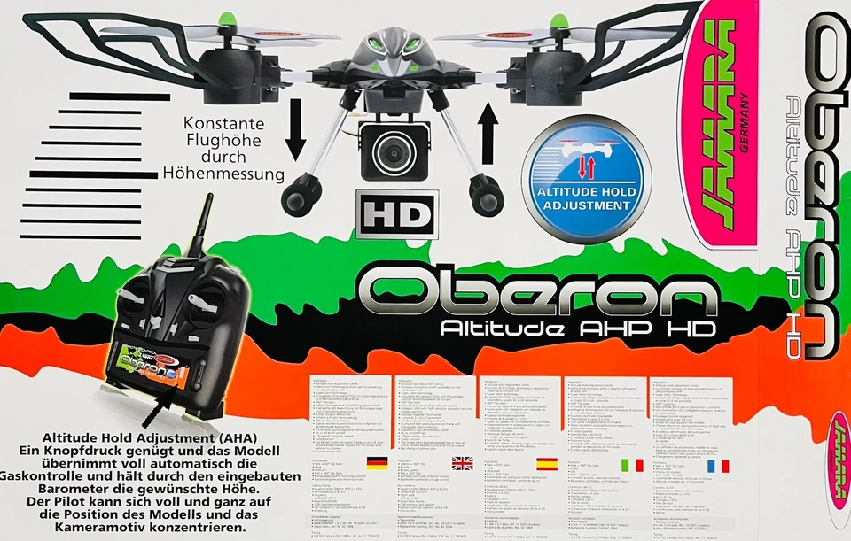 Jamara Oberon Drone Altitude AHP HD Schwarz Grün - Bild 2 von 4