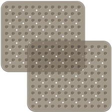 2 Pack Kitchen Sink Mat Plastic Protect Mat PVC Eco-friendly Kitchen Adjustab...