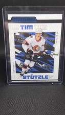 2023-24 UD Credentials Tim Stutzle Blue Parallel #64 /149 Ottawa Senators NHL
