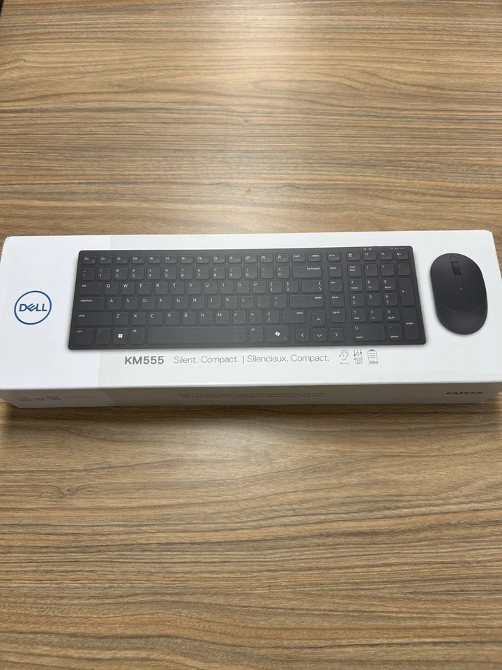 BRAND NEW Dell KM555 US Silent Compact Keyboard & Mouse 05V5M - Image 2 of 4