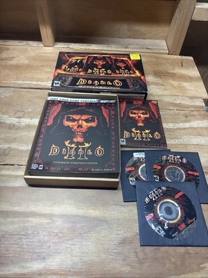 Diablo II 2 Battle Chest (PC CD-ROM) BIG Box CIB COMPLETE Fast Shipping