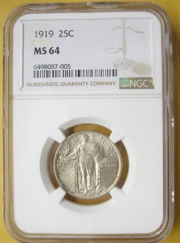 1919 Standing Liberty Quarter : NGC MS64 Take a Look