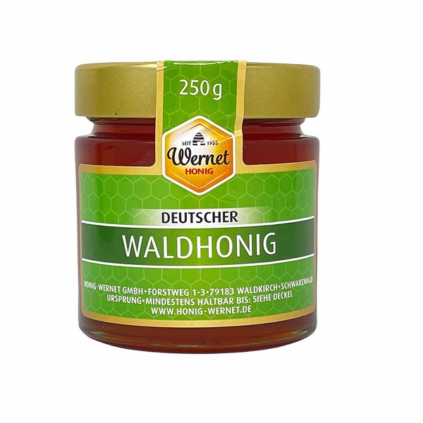 Honig Wernet Traditionsimker Im Schwarzwald Deutscher Waldhonig Im 250G Glas-image
