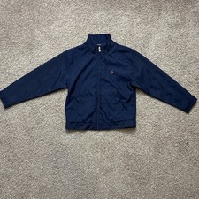 VTG-90s Kids Ralph Lauren Polo Soft Shell Full Zip Jacket Size 6