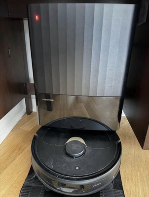 Roborock Robotic Vacuum Cleaner with Dock/Charging Base, Black
