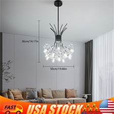 Modern LED Crystal Glass Pendant Lamp Elegant Chandelier Ceiling Light 13 Lights