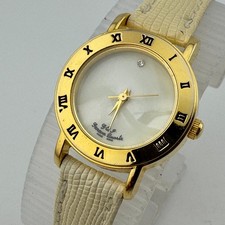 Vintage Geneva Quartz Watch Women Gold Tone M...