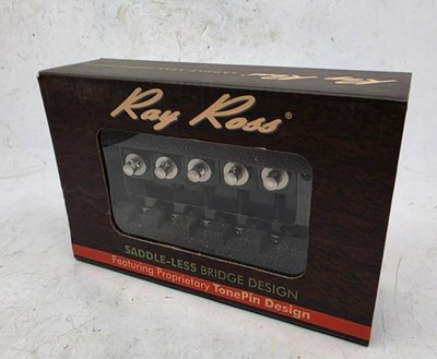 Ray Ross Sattellos/Sattellos 5-SAITER 19mm Space Bass Steg - Schwarz, RRB519B