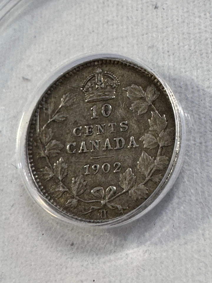 1902-H Canada 10 Cents Silver Coin Graded VF 25 by ANACS - Image 3 of 4
