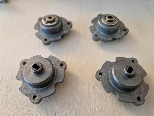 Vintage Tamiya Bruiser Mountaineer X4 Original Wheel Hubs with Bearings