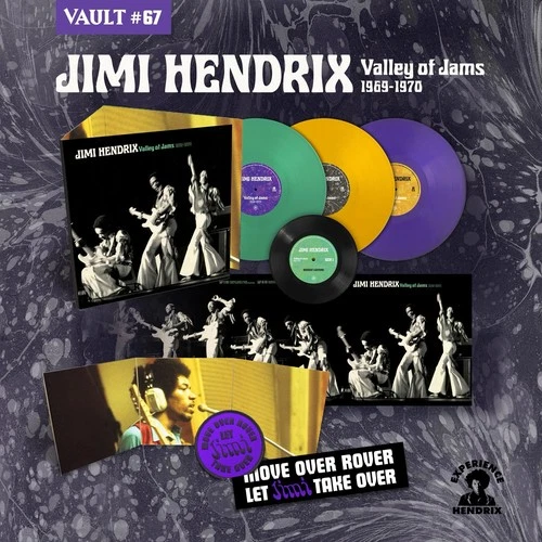 Jimi Hendrix Valley Of The Jams 1969-1970 Third Man Records Vault #67 3 LP’s +7”
