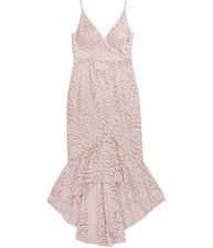 Eliza J Womens Floral Mermaid High-Low Dress, babypink, Petite, 2P