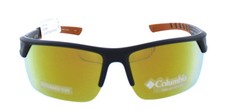 Columbia Unisex C536SP Peak Racer Sunglasses Non-Rxable Matte Black/Orange