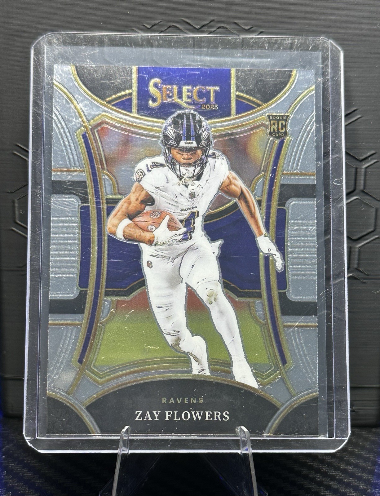 2023 Panini Select - Suite Level Zay Flowers #408 Silver Prizm (RC)