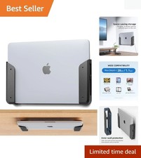 Dual Mounting Laptop Holder with Anti-Scratch Pads - Easy Installation Secure