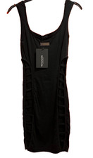 Pretty Little Thing Shape Black Cut Out Side Bodycon Dress, NEW, Size 6, SF/665