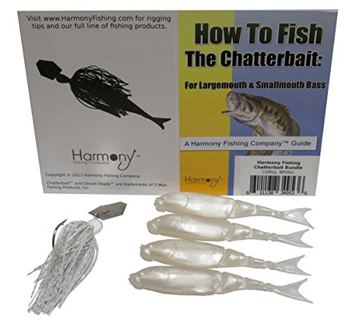  Chatterbait Kit - Z-Man 3/8oz Chatterbait + Z-Man Razor ShadZ + How to White - Image 2