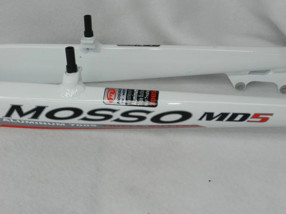 Horquilla Mosso FK-MD5 aluminio triple tope 7005 - blanca Foto 3 de 4