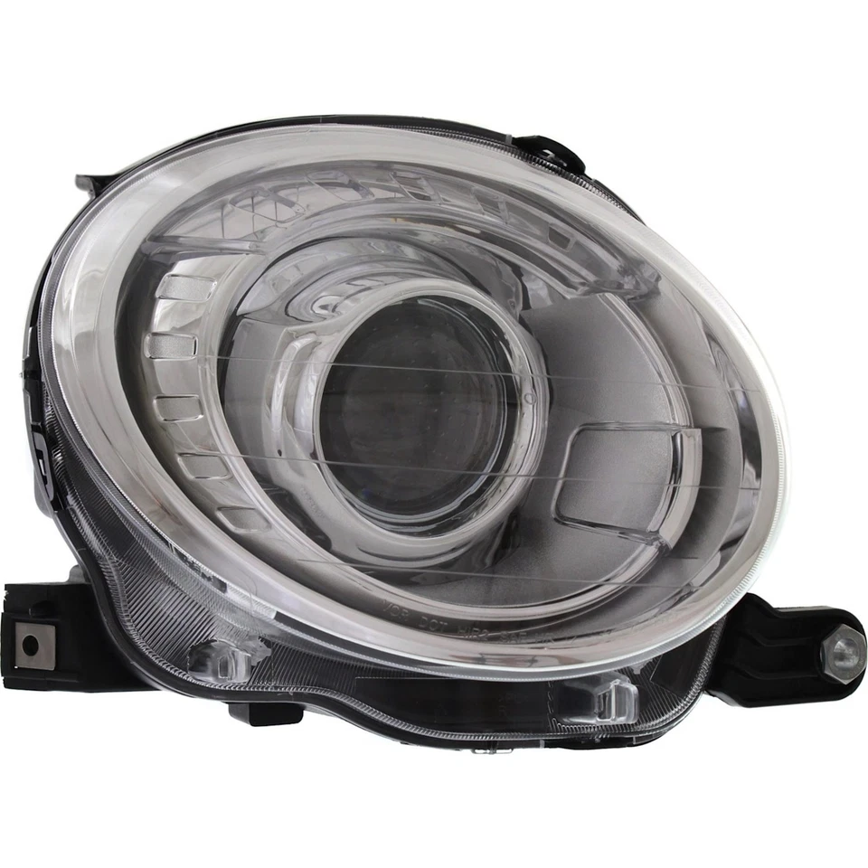 Juego de faros para Fiat 500 2012-2019 izquierda y derecha con bombilla 2 piezas Foto 3 de 4