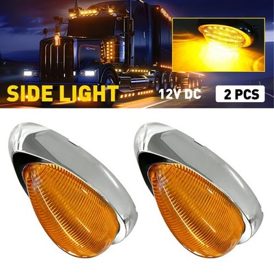 LED Side Marker Lamp Amber For Freightliner Columbia Coronado Classic Century EK