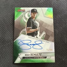 2025 Bowman's Best Noah Schultz Best of 2025 Auto Green Refractor /99 #B25-NS