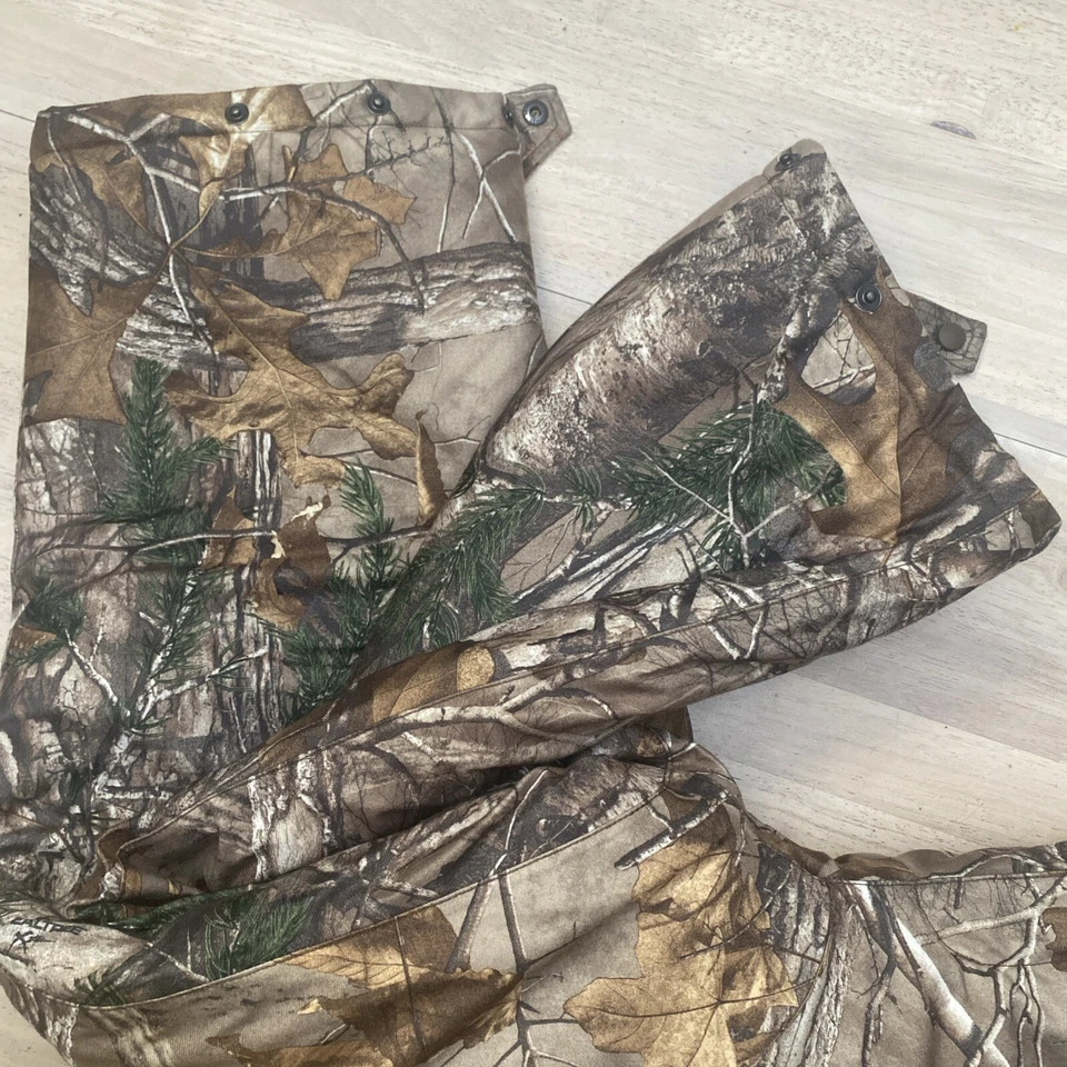 Cabelas Quilt Lined Camouflage Hunting Pants Mens Sz 3XL Real Tree Camo 46x31 - Image 4 of 4