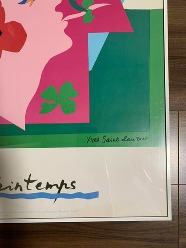 Vintage 1983 Yves Saint Laurent YSL Poster - Picture 3 of 4