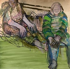 Brigitte Tietze West-Berlin Interieur mit Frauen Freundinnen #169 Expressiv