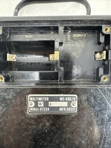 Navy Bureau AN/PSM-40 Multimeter Me-48d/u Bakelite - Picture 11 of 16
