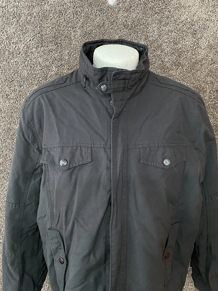 Chaqueta básica Kenneth Cole NY negra XL negra ciclista para hombre motociclista Foto 3 de 4