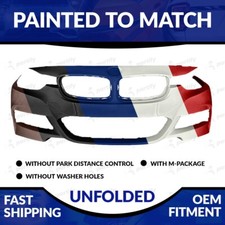 New Painted To Match Unfolded Front Bumper For 2013-2018 Bmw 320i328i335i340i