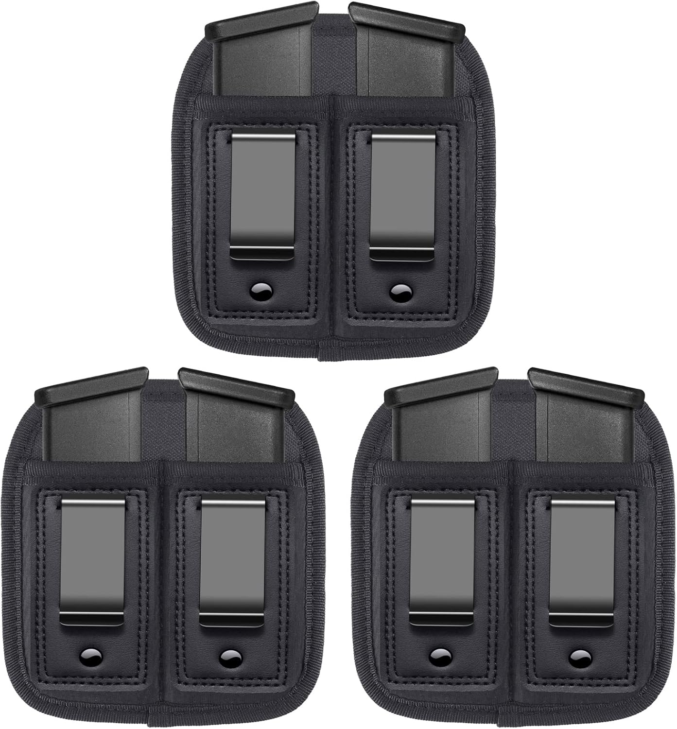 3-Pack Double IWB Magazine Holster for Glock Concealed Carry-image