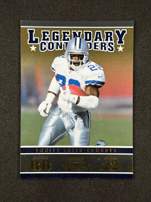 2011 Playoff Contenders Legendary Contenders Gold #5 Emmitt Smith /100 Cowboys