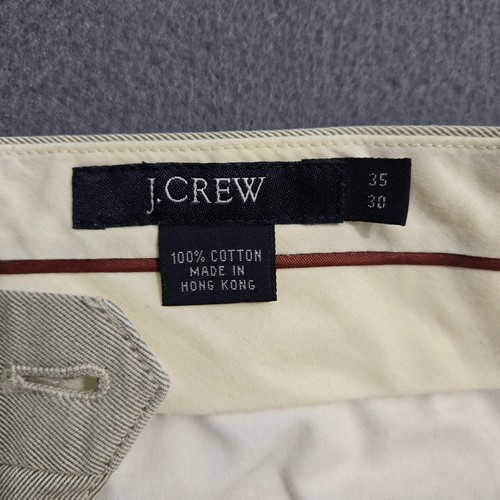 J. Crew Men 35X30 Tan Straight Leg Chino Pants 100% Cotton - Picture 7 of 12