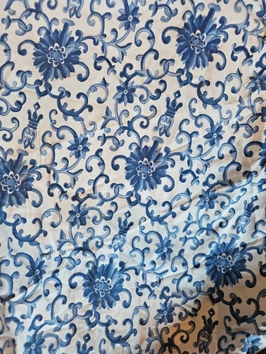 Ralph Lauren Porcelain Blue Rosette King Fitted Sheet Tamarind Chinoiserie