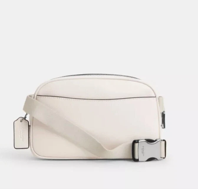 Coach Borsa Pace Argento Bianco Gesso Prezzo al pubblico consigliato $278 Tracolla CR136