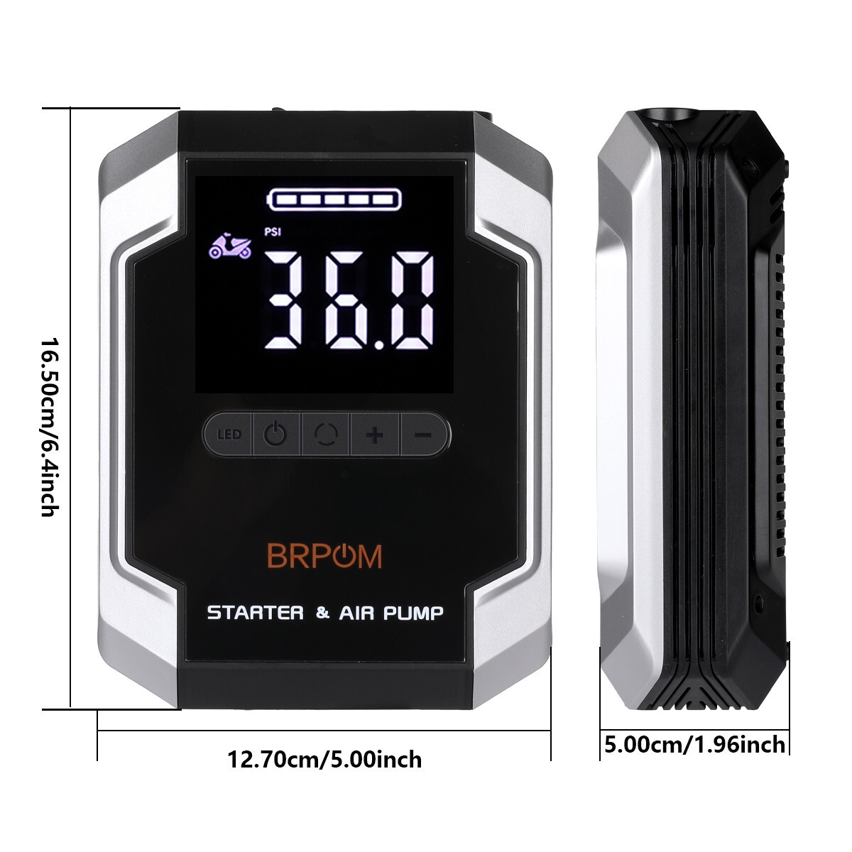 8500A Car Jump Starter With Air Compressor Pack Booster 12V Power Bank