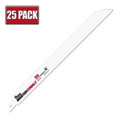12" x .05" 14 TPI Morse Master Cobalt Bi-Metal Reciprocating Saw Blade - 25 Pack