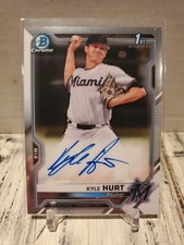 2021 Bowman Chrome 1st Kyle Hurt Base Auto Marlins HOT ROOKIE RC Autograph C2