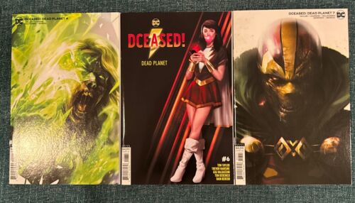 Dceased Dead Planet Lot #4 #6 #7 Variant Covers NM DC Comics Martina Homage