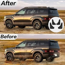 For Hyundai Santa Fe 2024 Splash Guards 4Pcs Mud Flaps Mud Fender Mudguard 