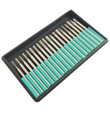20pc 1/8" SHANK LAPIDARY DIAMOND COATED BUR DRILL BITS FITS SET